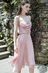 Marianne Organza Draped Sleeveless Top